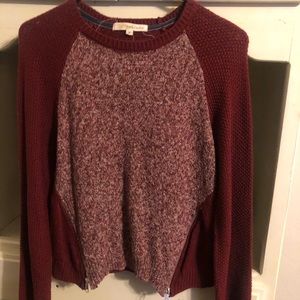 Burgundy sweater